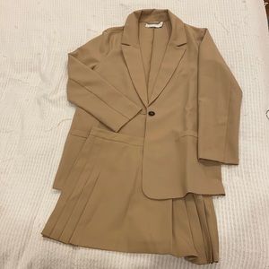 ASOS Design Khaki Skirt Suit